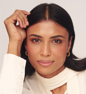 Bronzer Base Bundle in Dark applied to model for a radiant, natural summer glow and sun-kissed finish.